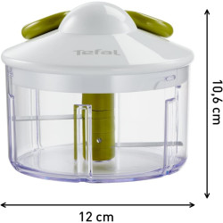 Tefal - Hachoir manuel 5 secondes 500 ml - Système breveté | Système breveté pour hacher rapidement vos aliments en cuisine - La