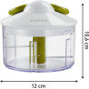 Tefal - Hachoir manuel 5 secondes 500 ml - Système breveté | Système breveté pour hacher rapidement vos aliments en cuisine - La