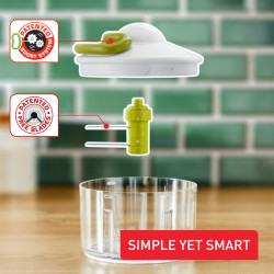 Tefal - Hachoir manuel 5 secondes 500 ml - Système breveté | Système breveté pour hacher rapidement vos aliments en cuisine - La