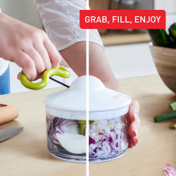 Tefal - Hachoir manuel 5 secondes 500 ml - Système breveté | Système breveté pour hacher rapidement vos aliments en cuisine - La
