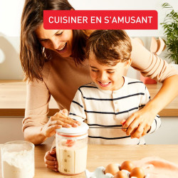 Tefal - Crêpes Express Batteur manuel 900 ml - Gaufres et pancakes | Batteur manuel breveté pour crêpes - Gaufres et pancakes - 
