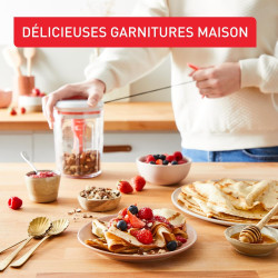Tefal - Crêpes Express Batteur manuel 900 ml - Gaufres et pancakes | Batteur manuel breveté pour crêpes - Gaufres et pancakes - 