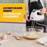 Tristar Batteur, 5 Vitesses Réglables, 200W, Design Ergonomique, Fouets et Crochets Inox, Pièces Compatibles Lave-Vaisselle, San