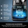 Ninja Detect Power Blender Processor Pro 3-en-1, mixeur 1200W TB401EU | bol à mélanger, lame malaxeur, gobelet individuel, récip