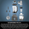 Ninja Detect Power Blender Processor Pro 3-en-1, mixeur 1200W TB401EU | bol à mélanger, lame malaxeur, gobelet individuel, récip