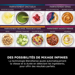 Ninja Detect Power Blender Processor Pro 3-en-1, mixeur 1200W TB401EU | bol à mélanger, lame malaxeur, gobelet individuel, récip