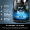 Ninja Detect Power Blender Pro & Single Serve 2-en-1, 1200W TB301EU | mixeur avec récipient 2L, 2 gobelets individuels, mixeur p