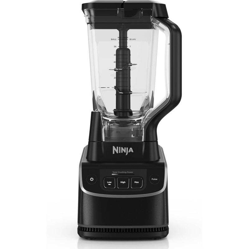 Ninja UltraCrush Mixeur Blender, 3 réglages de vitesse, 1,9L BP201EU | mode manuel Pulse (Impulsion), grande carafe à capacité d