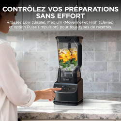 Ninja UltraCrush Mixeur Blender, 3 réglages de vitesse, 1,9L BP201EU | mode manuel Pulse (Impulsion), grande carafe à capacité d