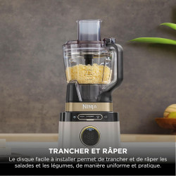 Ninja Detect Power Blender Processor Pro 3-en-1, mixeur 1200W TB401EUSTGD | bol à mélanger, lame malaxeur, 3 gobelets individuel