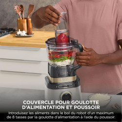 Ninja Detect Power Blender Processor Pro 3-en-1, mixeur 1200W TB401EUSTGD | bol à mélanger, lame malaxeur, 3 gobelets individuel