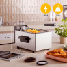 Tristar Friteuse à huile, 3L, Zone Froide, Thermostat réglable 190°C, Pièces lavables, Fenêtre, Rangement pour câble, Protection