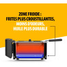 Tristar Friteuse à huile, 3L, Zone Froide, Thermostat réglable 190°C, Pièces lavables, Fenêtre, Rangement pour câble, Protection