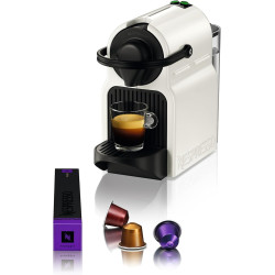 Nespresso Krups Inissia Blanc - Machine à café Compacte & Kit de bienvenue | Cafetière capsule capable de préparer Espresso et L