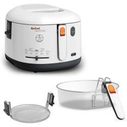 Tefal - Filtra One - Friteuse classique - 2,1L - Blanc | Friteuse électrique avec huile - Système de filtration breveté pour éli