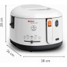 Tefal - Filtra One - Friteuse classique - 2,1L - Blanc | Friteuse électrique avec huile - Système de filtration breveté pour éli