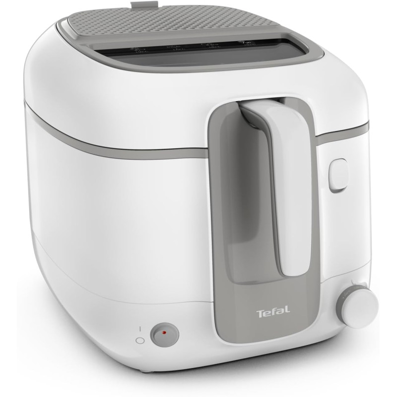 Tefal - Super Uno Access - Friteuse classique - 2,2L - Blanc | Friteuse électrique avec huile pour 6 personnes - Cuve antiadhési
