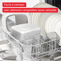 Tefal - Super Uno Access - Friteuse classique - 2,2L - Blanc | Friteuse électrique avec huile pour 6 personnes - Cuve antiadhési