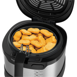 Tefal - Friteuse Uno M Capacité pour - 1 kg - 4 personnes - Inox | Friteuse électrique avec huile pour 4 personnes - Thermostat 