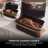 Ninja Foodi FlexDrawer Air Fryer 2 Compartiments, 10,4L, 7 en 1 AF500EUCP | Séparateur Amovible Grande Capacité de 10.4L, Air Fr