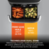 Ninja Foodi FlexDrawer Air Fryer 2 Compartiments, 10,4L, 7 en 1 AF500EUCP | Séparateur Amovible Grande Capacité de 10.4L, Air Fr
