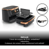 Ninja Foodi FlexDrawer Air Fryer 2 Compartiments, 10,4L, 7 en 1 AF500EUCP | Séparateur Amovible Grande Capacité de 10.4L, Air Fr