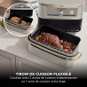 Ninja Foodi FlexDrawer Air Fryer 2 Compartiments, 10,4L, 7 en 1 AF500EUSD | Séparateur Amovible Grande Capacité de 10.4L, Air Fr