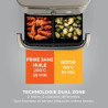 Ninja Foodi FlexDrawer Air Fryer 2 Compartiments, 10,4L, 7 en 1 AF500EUSD | Séparateur Amovible Grande Capacité de 10.4L, Air Fr