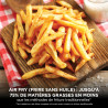 Ninja Foodi FlexDrawer Air Fryer 2 Compartiments, 10,4L, 7 en 1 AF500EUSD | Séparateur Amovible Grande Capacité de 10.4L, Air Fr