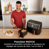 Ninja Foodi MAX Dual Zone Air Fryer, 2 Tiroirs, 9,5L, 6-en-1 AF400EUCP | Sans Huile, Air Fry, Max Crisp, Rôtir, Cuire, Paniers A