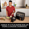 Ninja Foodi MAX Dual Zone Air Fryer, 2 Tiroirs, 9,5L, 6-en-1 AF400EUCP | Sans Huile, Air Fry, Max Crisp, Rôtir, Cuire, Paniers A
