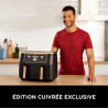 Ninja Foodi MAX Dual Zone Air Fryer, 2 Tiroirs, 9,5L, 6-en-1 AF400EUCP | Sans Huile, Air Fry, Max Crisp, Rôtir, Cuire, Paniers A