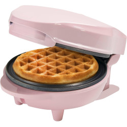 Bestron Mini gaufrier pour gaufres classiques, Machine à petit gaufres avec revêtement anti-adhésif, pour les anniversaires d'en