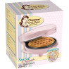 Bestron Mini gaufrier pour gaufres classiques, Machine à petit gaufres avec revêtement anti-adhésif, pour les anniversaires d'en