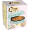 Bestron Mini gaufrier pour gaufres classiques, Petit gaufrier avec revêtement anti-adhésif, pour les anniversaires d'enfants, le