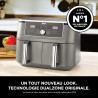 Ninja Air Fryer Dual Zone MAX numérique, Friteuse à air chaud, 6en1 DZ400EU | grande capacité, 9,5 L, Sans huile, Air Fry, Crous