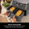 Ninja Air Fryer Dual Zone MAX numérique, Friteuse à air chaud, 6en1 DZ400EU | grande capacité, 9,5 L, Sans huile, Air Fry, Crous