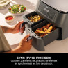 Ninja Air Fryer Dual Zone numérique, Friteuse à air 7,6L DZ300EU | 2 compartiments, 6-en-1, Friteuse sans huile, Croustillant ma