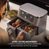 Ninja Air Fryer Dual Zone MAX numérique, Friteuse à air chaud DZ400EUSTGD | 6 en 1, grande capacité, 9,5 L, Sans huile, Air Fry,