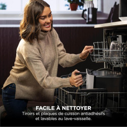 Ninja Air Fryer Dual Zone MAX numérique, Friteuse à air chaud DZ400EUSTGD | 6 en 1, grande capacité, 9,5 L, Sans huile, Air Fry,