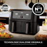 Ninja MAX DualZone Air Fryer XL numérique, deux compartiments, 9,5 L, 6-en-1, Air Fry, Max Crisp, Roast, Bake, Reheat, Dehydrate