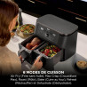 Ninja MAX DualZone Air Fryer XL numérique, deux compartiments, 9,5 L, 6-en-1, Air Fry, Max Crisp, Roast, Bake, Reheat, Dehydrate