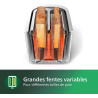 Philips Grille-pain Daily, 2 fentes larges, 8 réglages, 830W, Blanc | Toaster avec réchauffe-viennoiseries, Décongélation & arrê