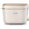 Philips Grille-pain Édition Eco Conscious, 2 Fentes, 8 Réglages, Réchauffe-Viennoiseries, Décongélation, Fabriqué à partir d'Hui