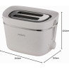 Philips Grille-pain Édition Eco Conscious, 2 Fentes, 8 Réglages, Réchauffe-Viennoiseries, Décongélation, Fabriqué à partir d'Hui