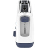 Tefal - Grille-pain compact 1 fente extra-large - 850w - Blanc | Grille-pain capable de griller toasts et baguettes - 7 niveaux 