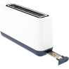 Tefal - Grille-pain compact 1 fente extra-large - 850w - Blanc | Grille-pain capable de griller toasts et baguettes - 7 niveaux 