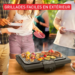 Tefal - EasyGrill - Barbecue Électrique de table - 4 personnes - 2100W | Barbecue électrique de table capable de réaliser des gr