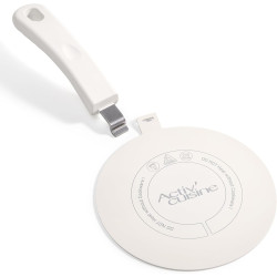 ACTIV CUISINE Adaptateur Induction Disque Plaque 20CM de Diffusion de Chaleur en acier inoxydable, avec poignée et Base séparabl