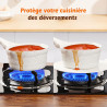 ACTIV CUISINE Adaptateur Induction Disque Plaque 20CM de Diffusion de Chaleur en acier inoxydable, avec poignée et Base séparabl